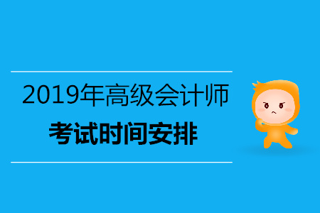 广东2019年高级会计师考试时间是几号？